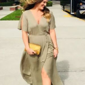 one sleeve midi dress